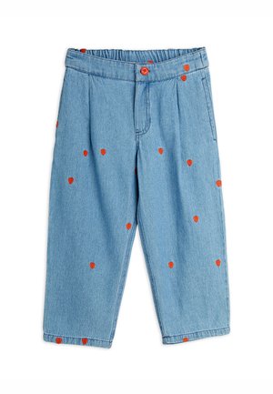 Mini Rodini HEARTS TROUSERS UNISEX - Vaqueros boyfriend - blue