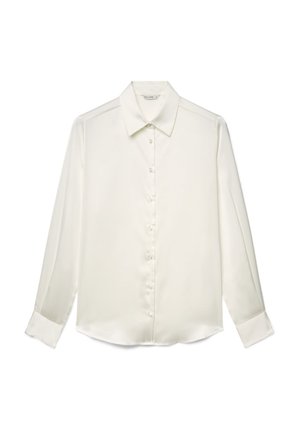 Calliope, CAMICIA TINTA UNITA - Camicia - bianco lana