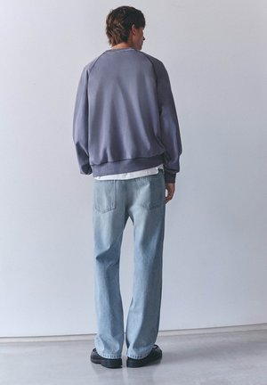 PULL&BEAR, BOSTON ATHLETIC DEPT GRAPHIC ROUND NECK - SWEATSHIRT - Felpa - blue-grey