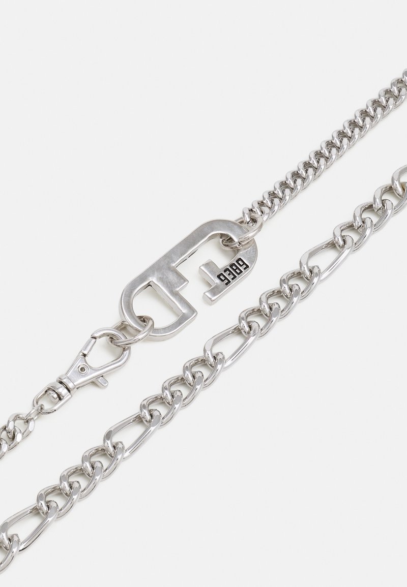 Herren Halsketten | Wild For The Weekend FIXTURE DOUBLE ROW NECKLACE Halskette silver-coloured/silberfarben - DO85916 Herren Halsketten | Wild For The Weekend FIXTURE DOUBLE ROW NECKLACE Halskette silver-coloured/silberfarben - DO85916