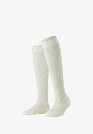 FALKE, SNOW GLITTER KNIESTRÜMPFE - Kniekousen - off-white
