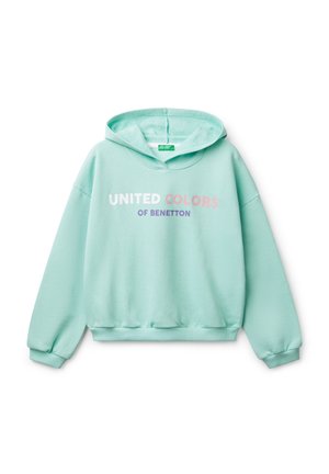 WITH PRINT - Sweat à capuche - green
