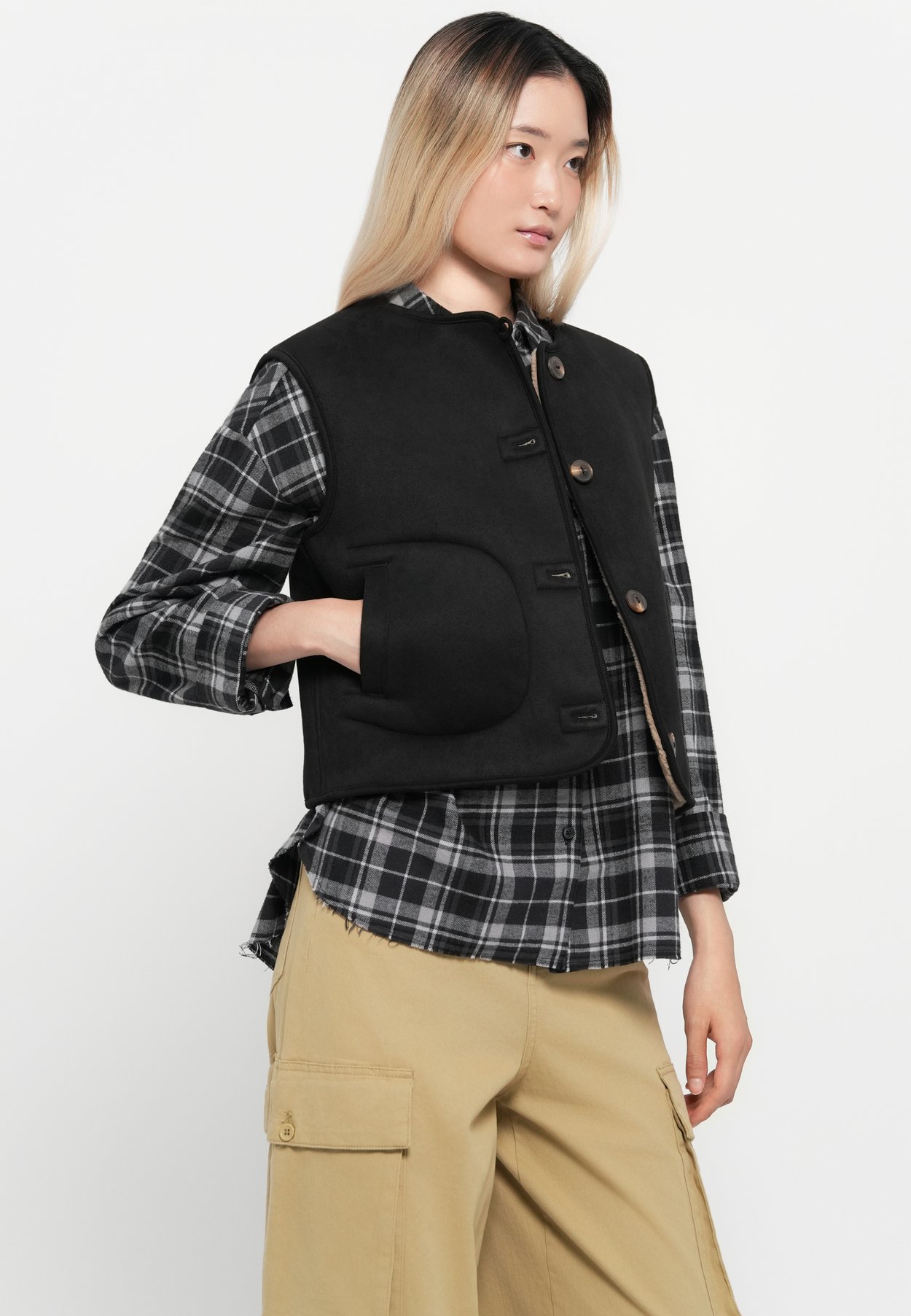 ONLNICO BONDED WAISTCOAT