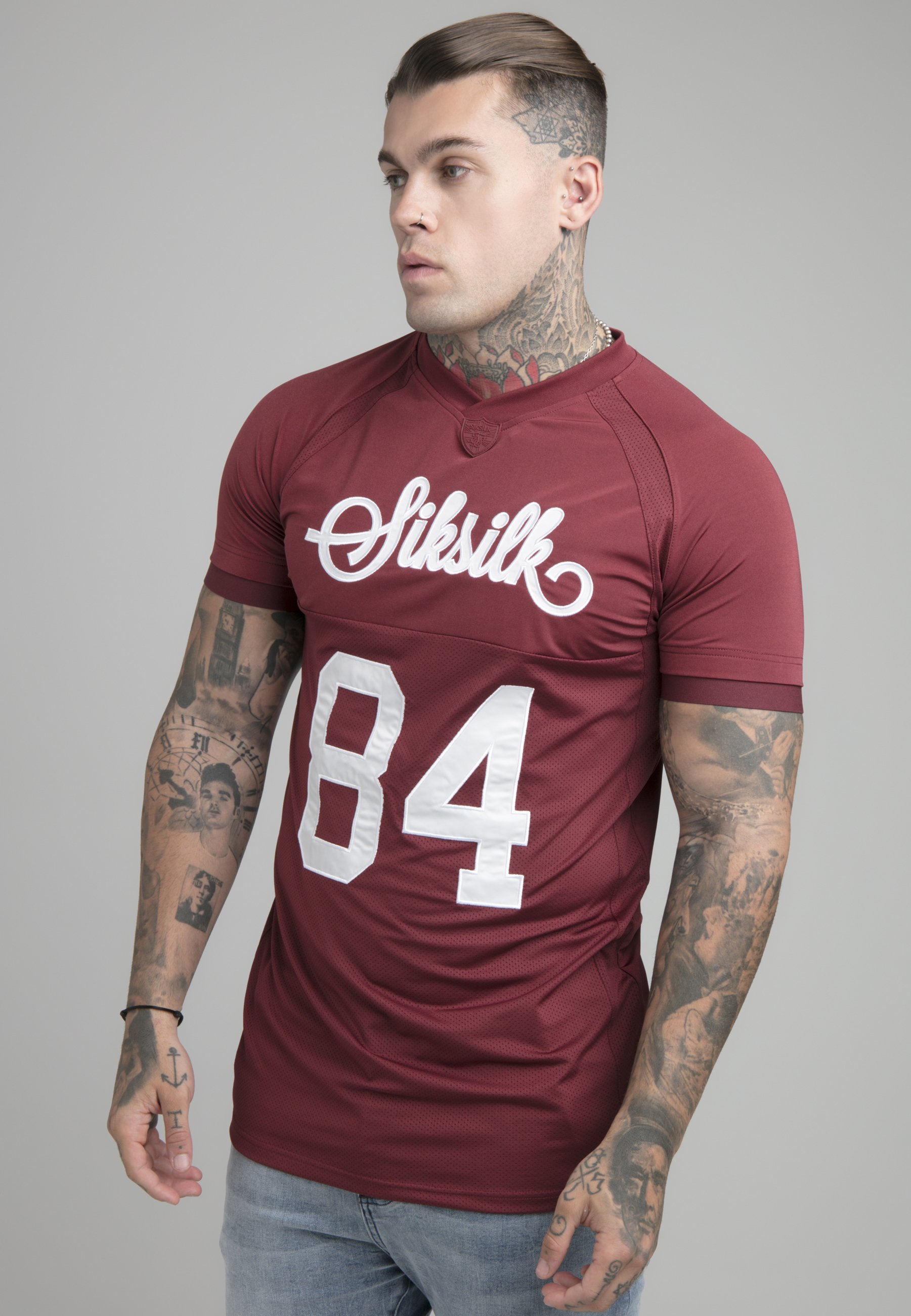 burgundy t shirt mens