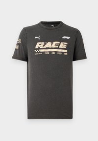 F1 GRAPHIC RINGER TEE - Print T-shirt - black