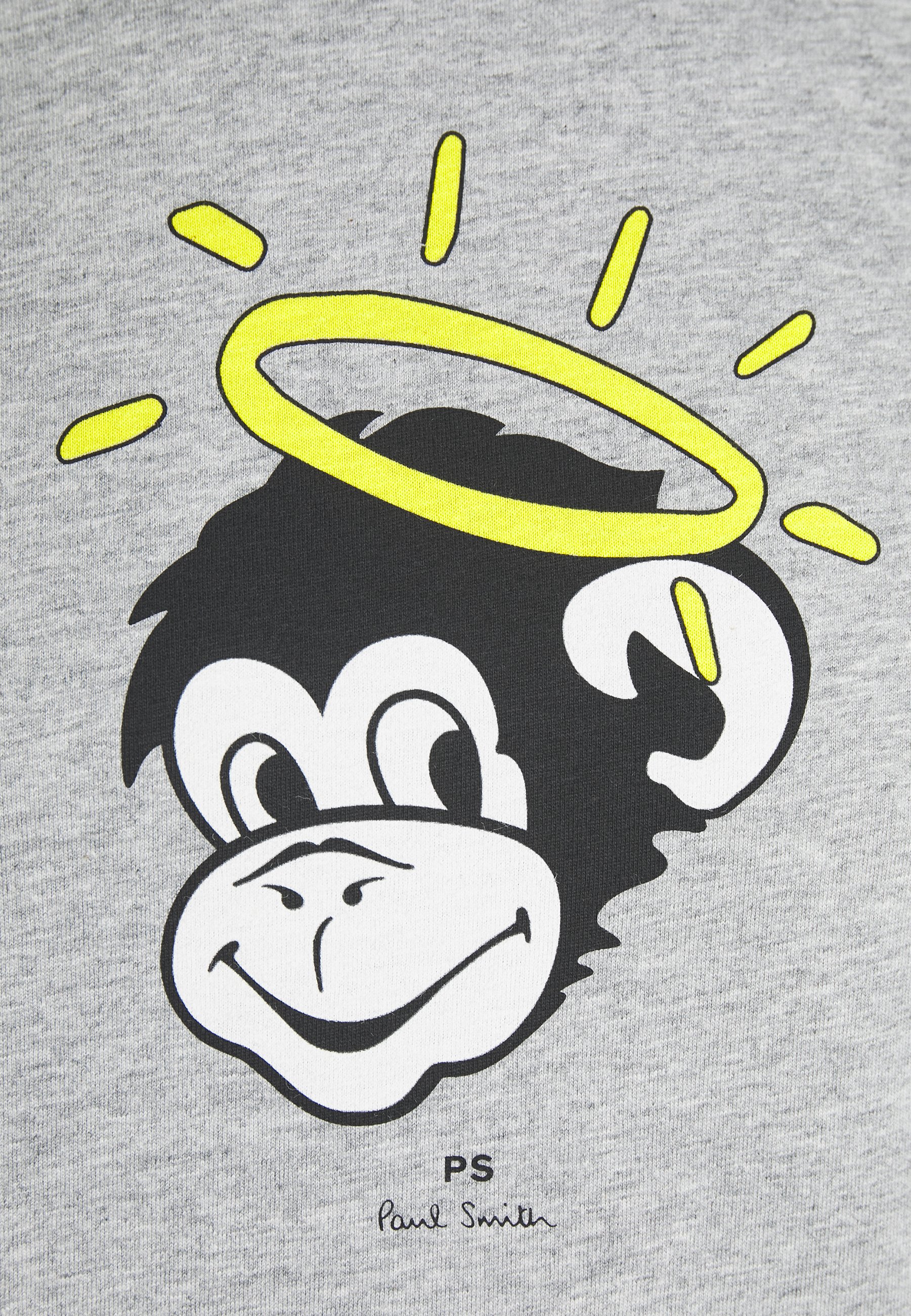 PS Paul Smith MENS SLIM FIT MONKEY HALO T shirts med print PS Paul Smith MENS SLIM FIT MONKEY HALO - T-shirts med print - mottled grey