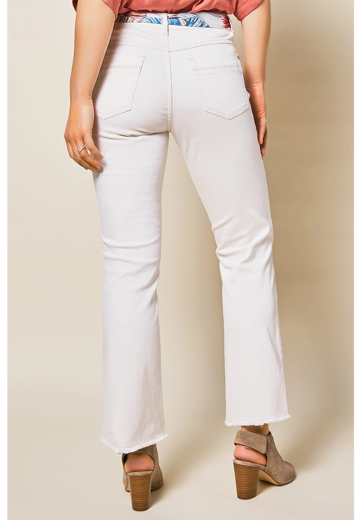 ParaMi KIM - Straight leg jeans - off white/crème - Zalando.nl