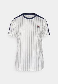 STRIPES JASCHA - T-skjorte til trening - white alyssum
