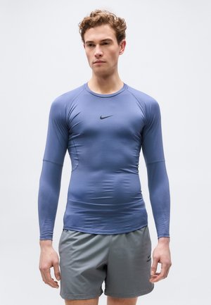 Unterhemd/-shirt - diffused blue/black