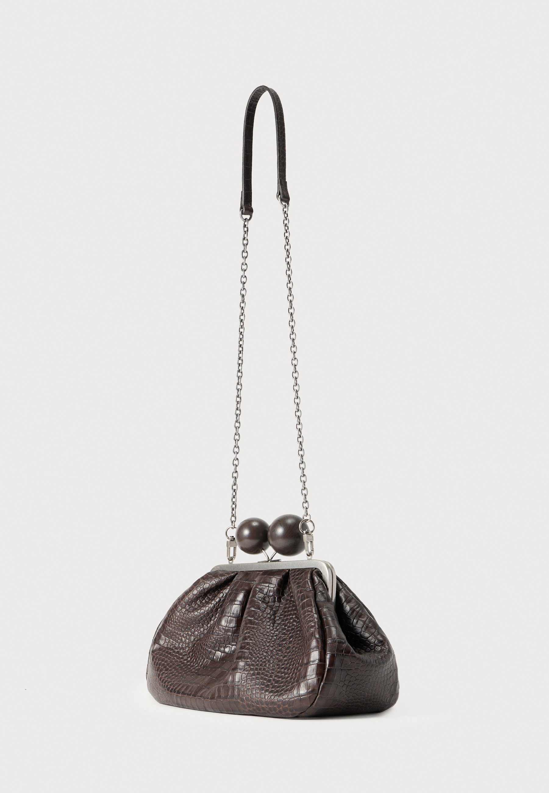 Weekend Max Mara ALISSO - Geantă plic - marrone scuro/maroniu