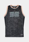 ZONE PRO TANK PRINTED - Top - black/anthracite/stream