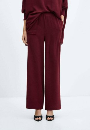 BUBBLE-A - Pantalon classique - kersenrood