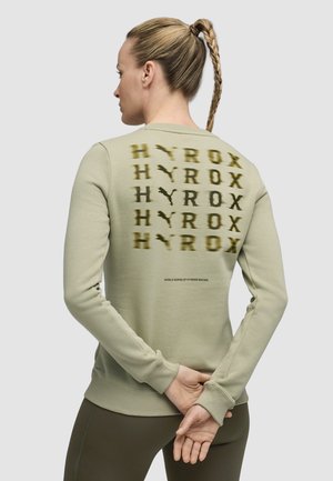 X HYROX HEAVYWEIGHT RUNDHALS - Sudadera - lux army