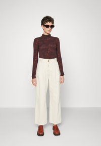 Scotch & Soda MOCKNECK LONGLSEEVE - Pitkähihainen paita - bordeaux