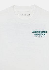 Abercrombie & Fitch CITY STACK TEE - Print T-shirt - bright white