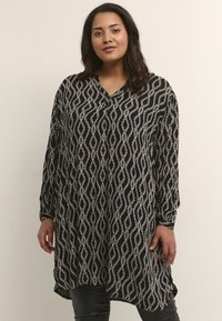 Kaffe Curve - KCROYA AMI  - Tunika - black chalk print Pienoiskuva 1