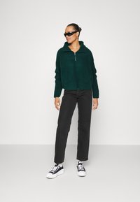 Noisy May NMCOZY LEA ZIPPER - Fleece jumper - ponderosa pine