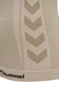 Hummel HMLCLEA SEAMLESS TIGHT  - Sport T-shirt - grey, brown