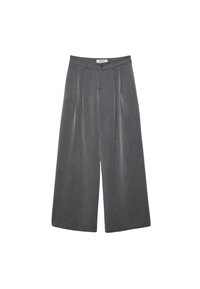 WIDE LEG SMART WITH DARTS - Stoffhose - grey