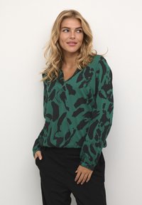 Kaffe DITTE - Camicetta - black aventurine leo