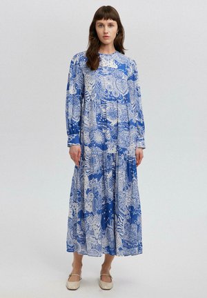 PATTERNED - Robe longue - blue