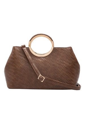 Lipsy, TOP HANDLE TOTE BAG - Kabelka - chocolate brown weave