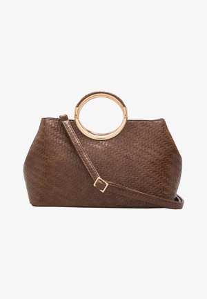 Lipsy, TOP HANDLE TOTE BAG - Kabelka - chocolate brown weave