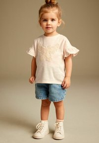 Next REGULAR FIT - Tricou cu imprimeu - ecru cream