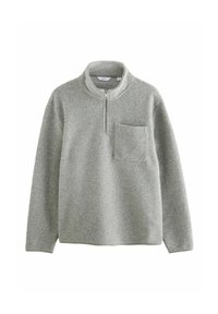 ZIP NECK - Strickpullover - grey