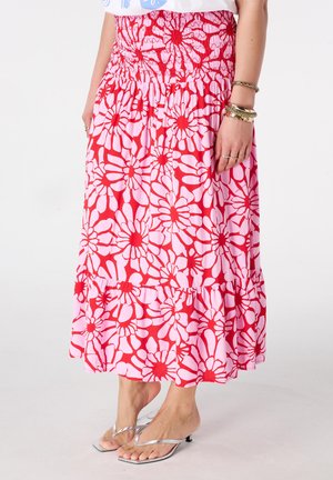 MS Mode, MS MODE SKIRT NOT TRANSLATED - Maxirok - multi pink