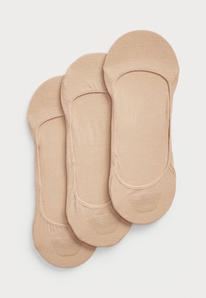 Nude-färgade, lågskurna strumpor med en jämn textur. Inkluderar tre par. Elastisk kant med en sömlös design för komfort och passform.