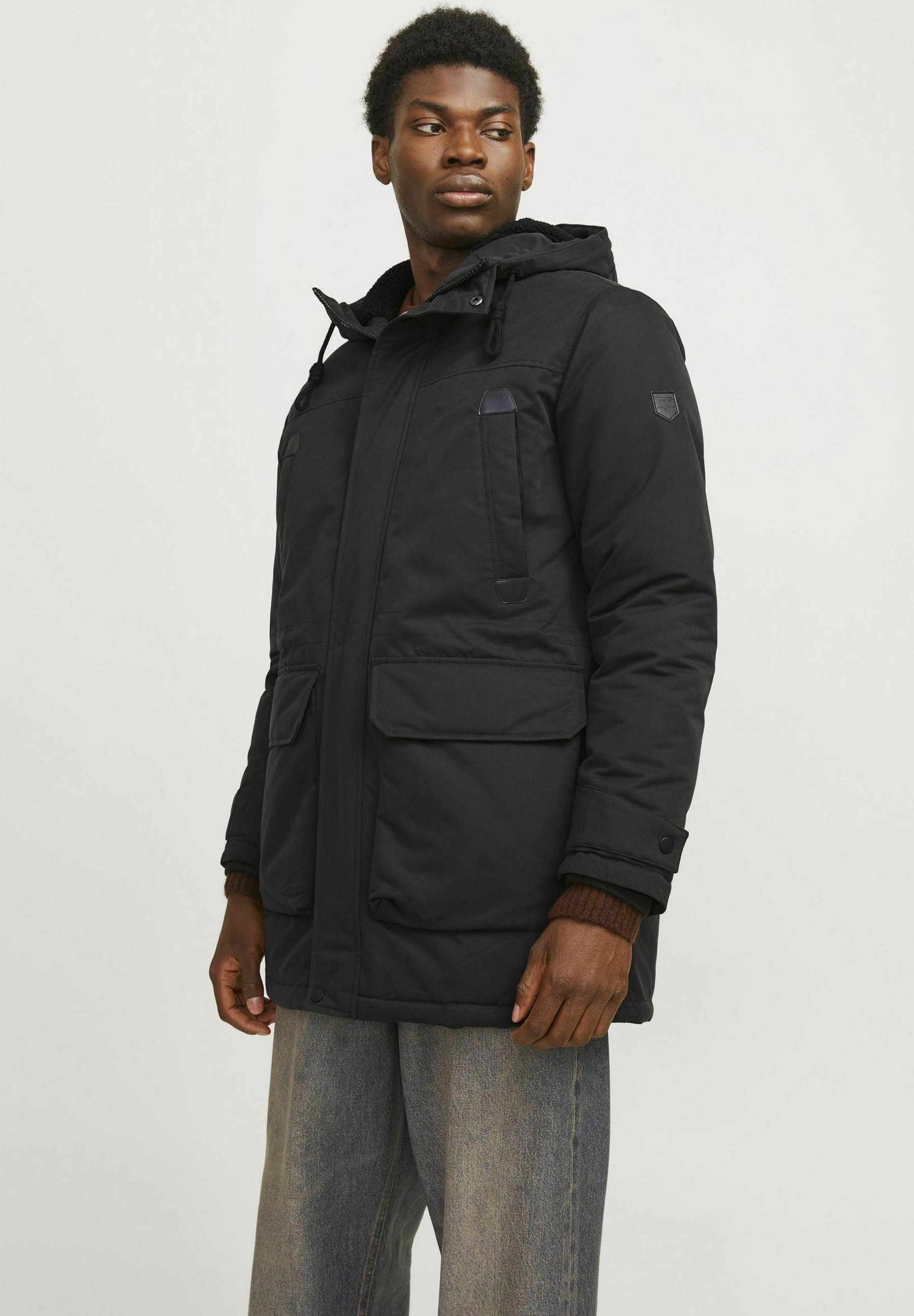 Jack Jones JJEPOLAR Parka black/schwarz