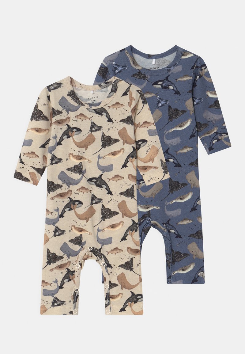 Kinder Jumpsuits & Playsuits | Name it NBMTAMMES 2 PACK UNISEX Jumpsuit beige - SI16739 Kinder Jumpsuits & Playsuits | Name it NBMTAMMES 2 PACK UNISEX Jumpsuit beige - SI16739