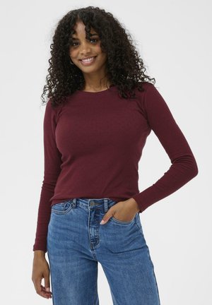 VIBA POINTELLE - T-shirt à manches longues - zinfandel