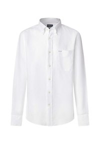 Chemise FAÇONNABLE Homme - Blanche Quadrillée - Taille 40 - Coton - Comme Neuve