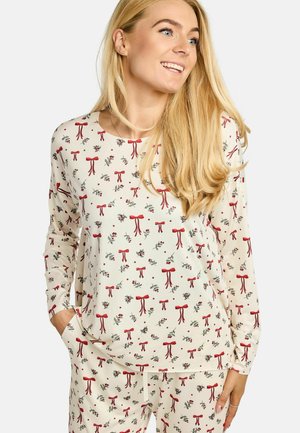 ALMA - Blúz - red bow/creme