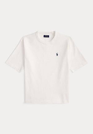 RELAXED FIT JERSEY CREWNECK T-SHIRT - Βασικό μπλουζάκι - white