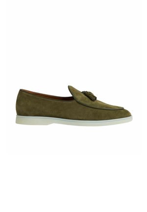 REGULAR FIT - HARRISON TASSEL - Slip-ons - moss green