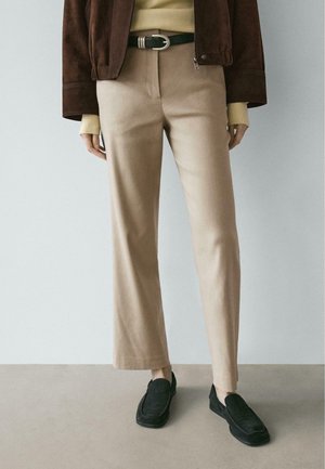 STRAIGHT-LEG  - Stoffhose - beige
