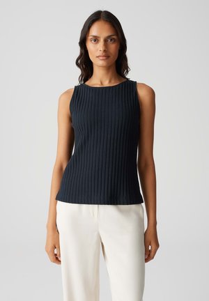 REGULAR FIT RIB - Top - coal blue