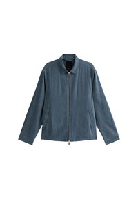 REGULAR LINEN BLEND ZIP UP - Jas - bright blue
