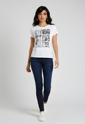 UNISEX CON ESTAMPADO FRONTAL - Camiseta estampada - blanco