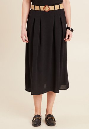 Breal GÜRTEL IN LANGER FLIESSENDER FORM - A-Linien-Rock - noir