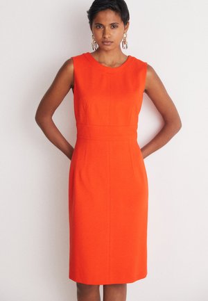 BOSS SLIM-FIT BUSINESS DRESS - Vabalt langev kleit - bright orange