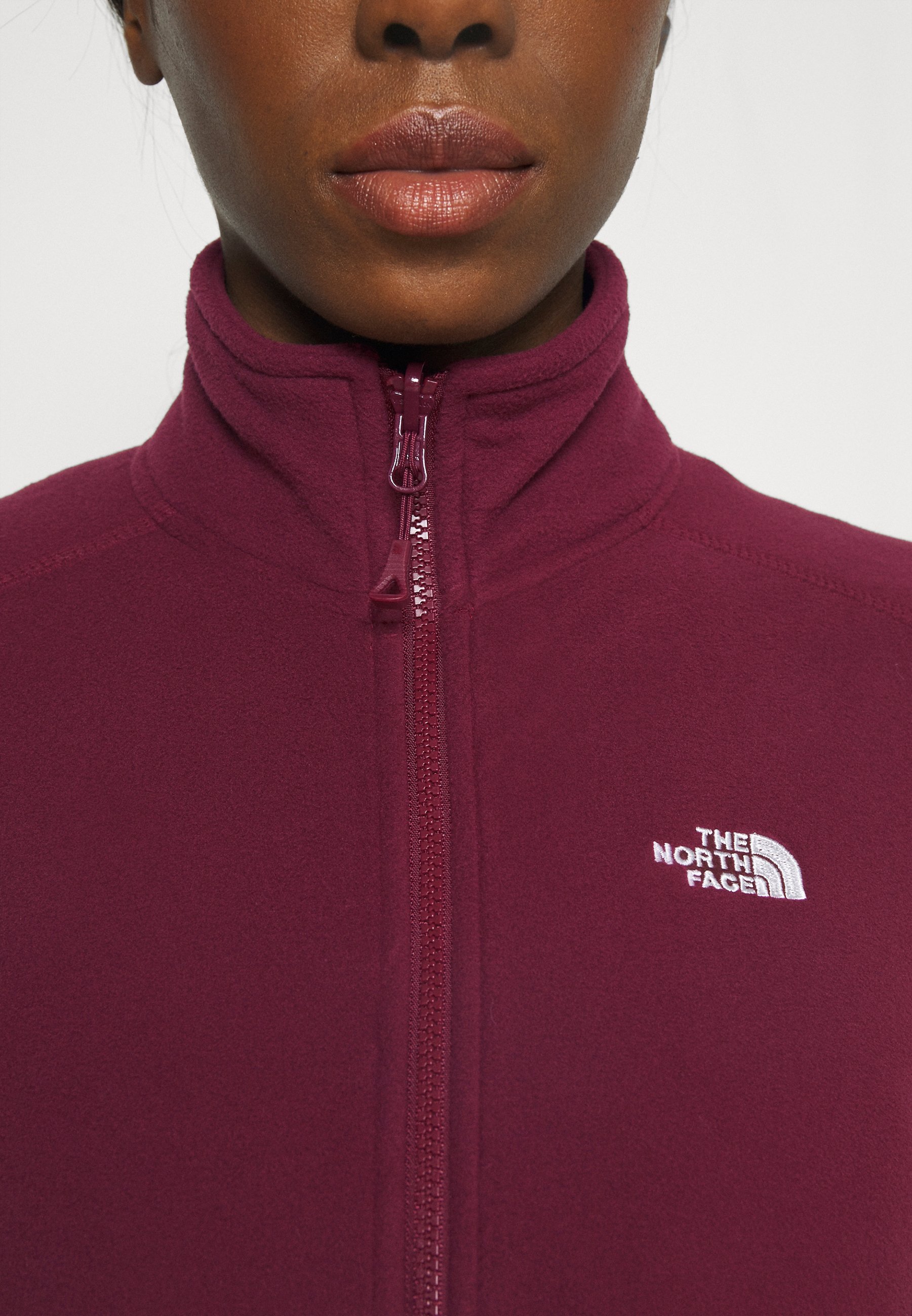 red north face fleece