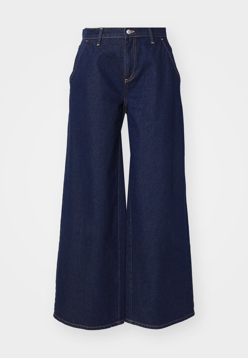 Noisy May Wide leg donkerblauw denim