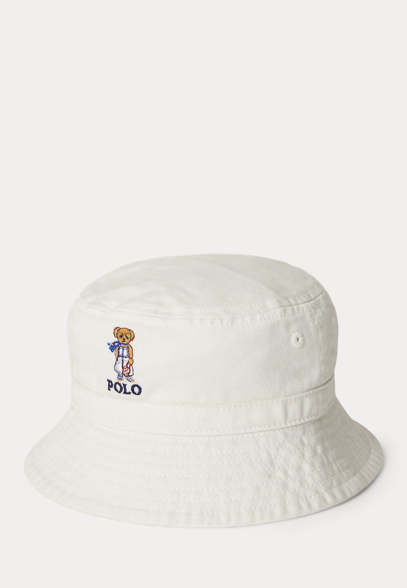 Polo Ralph Lauren TWIL BEAR HAT - Hatt - deckwash white