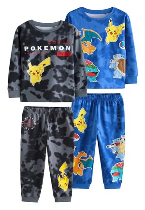 Next, REGULAR FIT - 2 PACK SET - Nattøj sæt - blue black pokemon