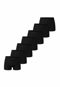 Svarta boxerkalsonger i ett set om sju, med en mjuk elastisk midja och en slät tygfinish. Skurna för en tajt passform med en klassisk design.