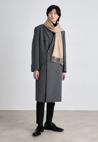 Johnstons of Elgin SCARF UNISEX - Sjal - camel/light grey
